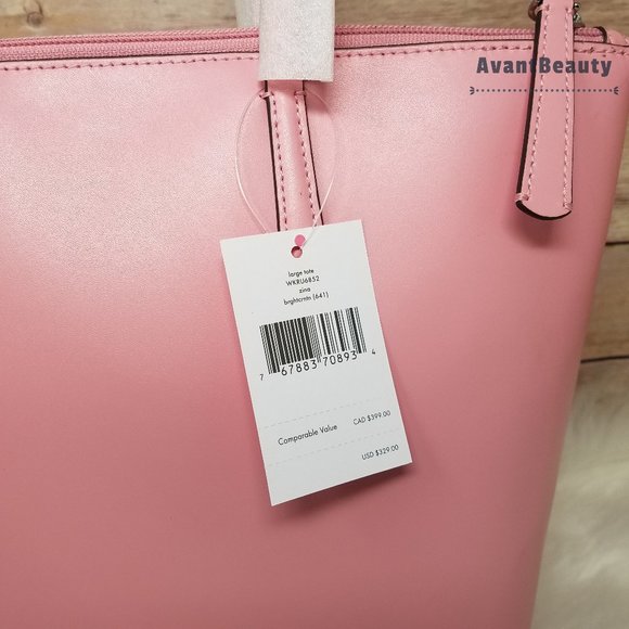 Kate Spade Large tote Bright Carnation Zina Bag - Picture 12 of 16